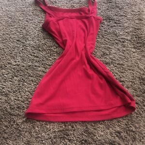 Chic Scarlet Mini Dress